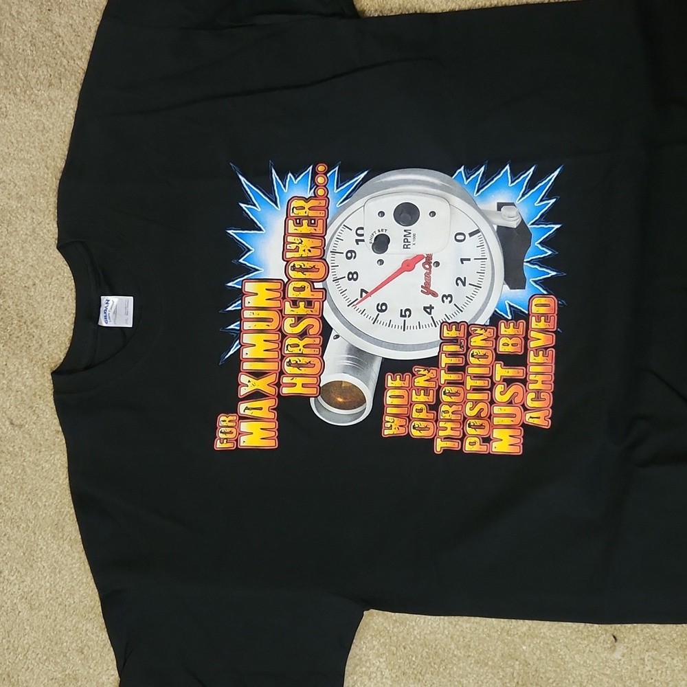 New Black Maximum Horsepower Tshirt